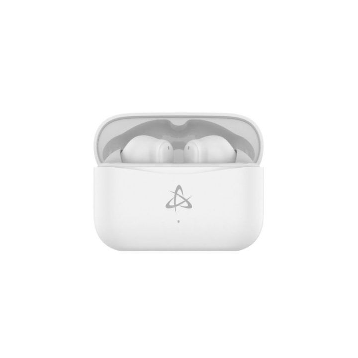 Baltos belaidės į ausį įdedamos ausinės Sbox EB-TWS101