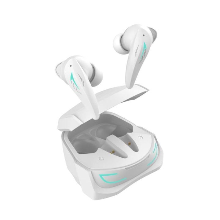 White Shark Titan White belaidės ausinės su ANC ir ENC