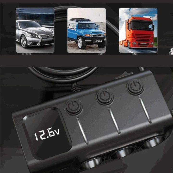 Automobilinis įkroviklis Manta MCC201T CARI PRO su USB ir cigarečių degiklio lizdais
