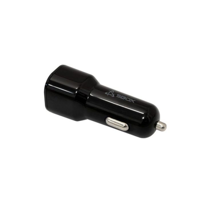 Automobilinis įkroviklis 38W, juodas