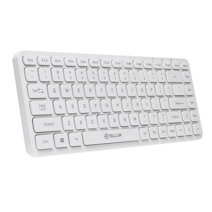 Belaidė klaviatūra Tellur Mini, balta