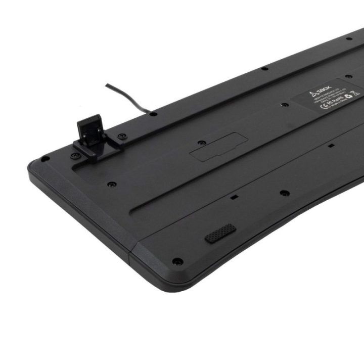 Juoda membraninė klaviatūra Sbox K-103 su JAV išdėstymu