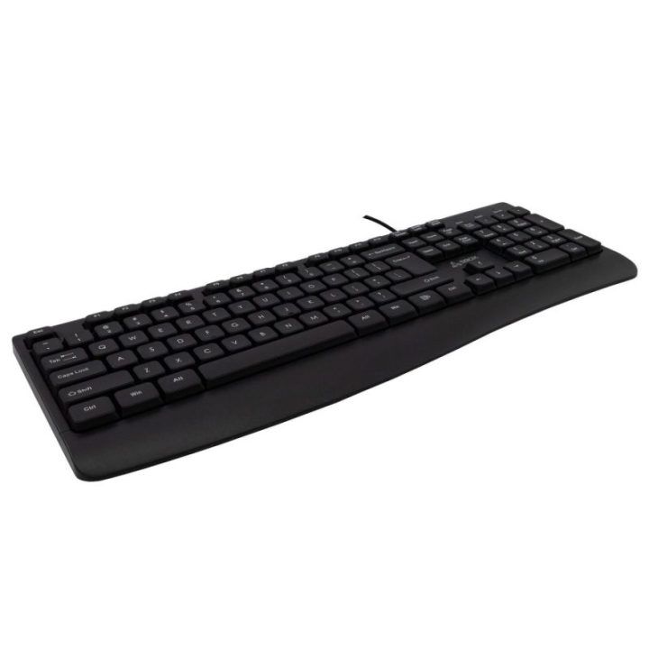 Juoda membraninė klaviatūra Sbox K-103 su JAV išdėstymu