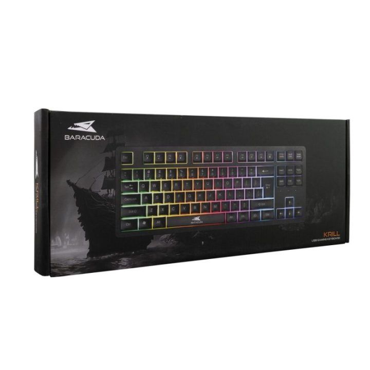 Žaidimų klaviatūra Baracuda Krill Black US