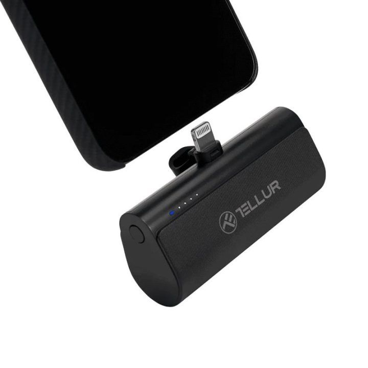 Tellur PD203 5000 mAh išorinė baterija, juoda