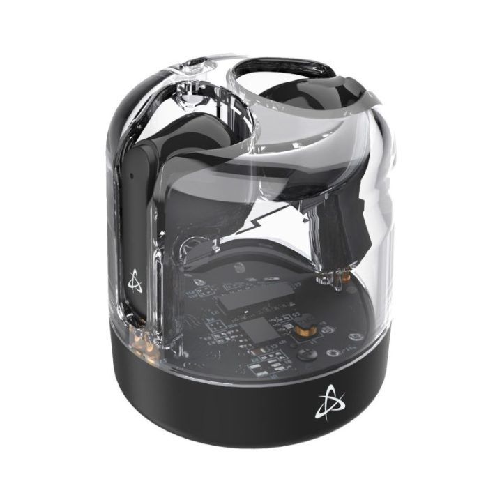 Juodos Bluetooth į ausis įdedamos ausinės Sbox EB-TWS12
