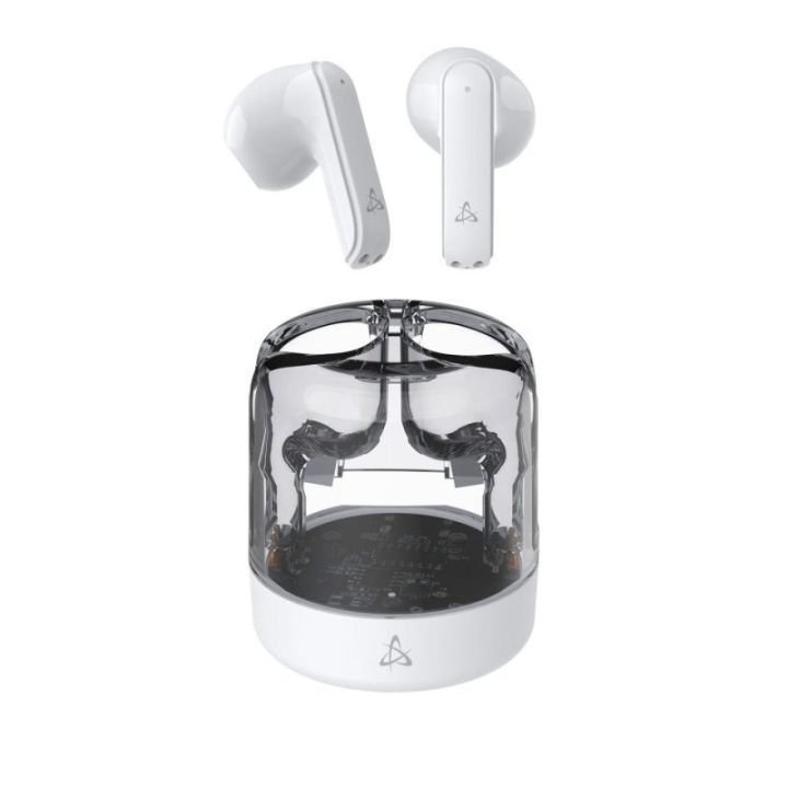 Belaidės į ausį įdedamos Bluetooth ausinės Sbox EB-TWS12 White