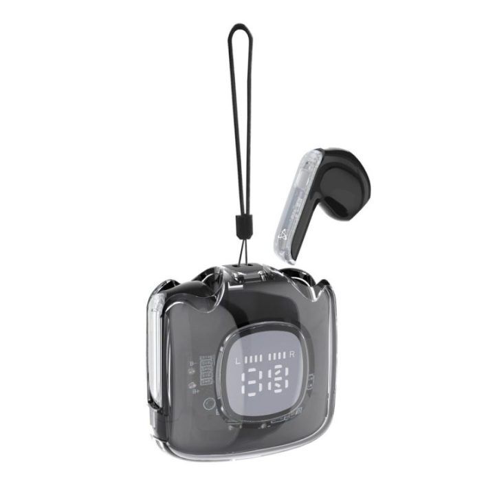 Juodos Bluetooth į ausį dedamos ausinės Sbox EB-TWS148