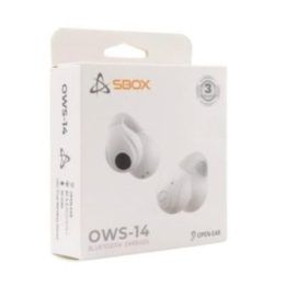 Baltos Bluetooth atviros ausinės Sbox EB-OWS14
