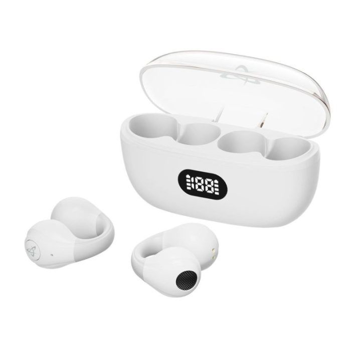 Baltos Bluetooth atviros ausinės Sbox EB-OWS14