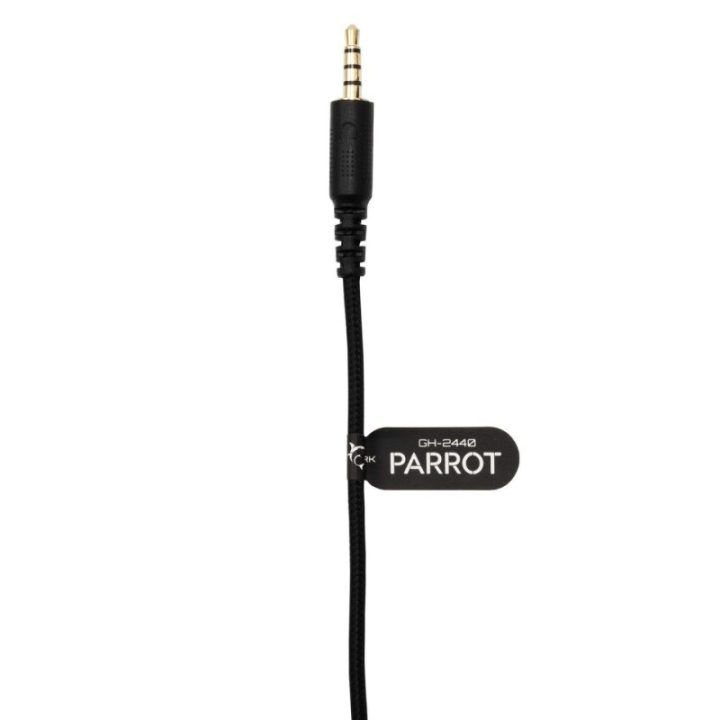 Juodos stereo 2.0 žaidimų ausinės White Shark PARROT GH-2440