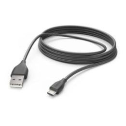 USB-A–Micro-USB įkrovimo laidas, 3 m, juodas