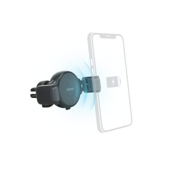 Automobilinis belaidis telefonų įkroviklis 10 W, QI, antracito