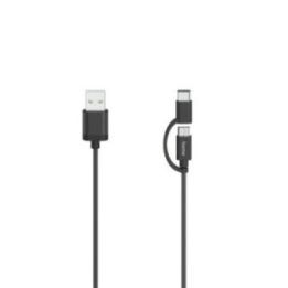 Mikro-USB laidas 2 viename su USB-C adapteriu, 0,75 m