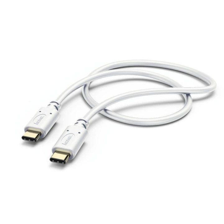 Hama USB-C į USB-C kabelis, 1 m, baltas