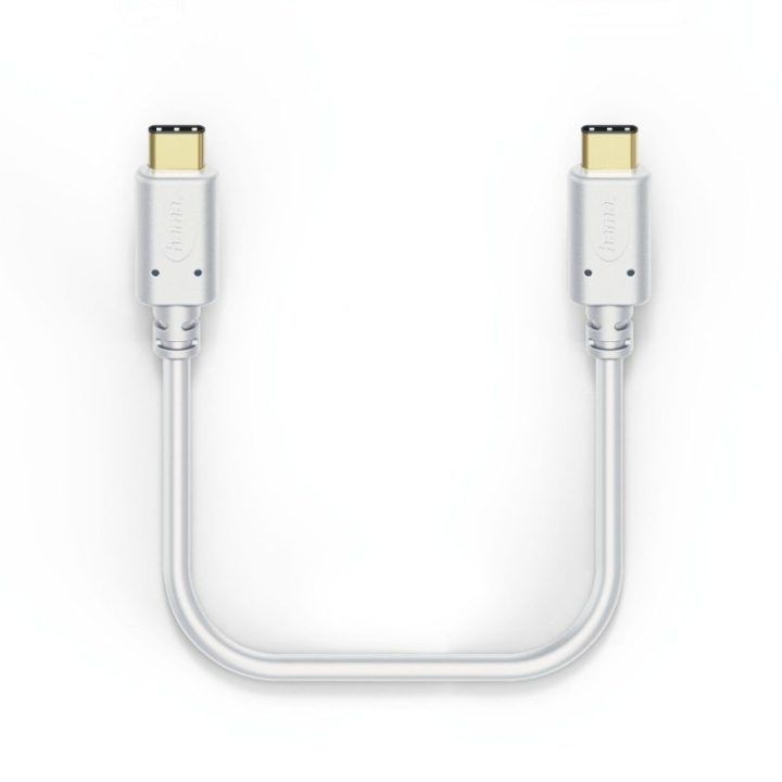 Hama USB-C į USB-C kabelis, 1 m, baltas
