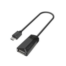 USB-OTG adapteris su mikro USB kištuku ir USB lizdu