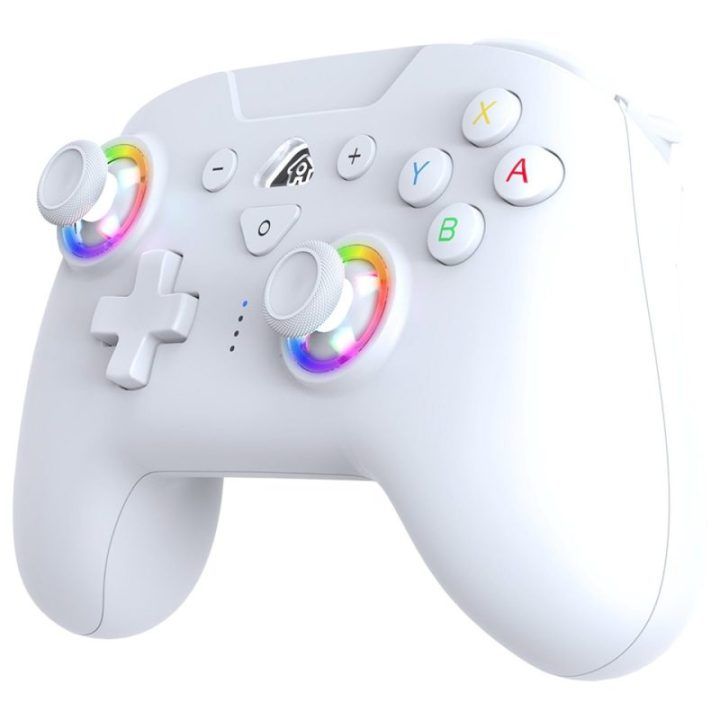 Baltas belaidis „Switch“ valdiklis su RGB LED