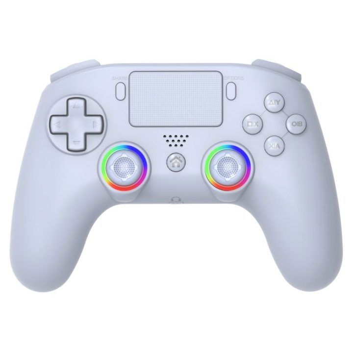 Baltas belaidis valdiklis PS4 ir PC