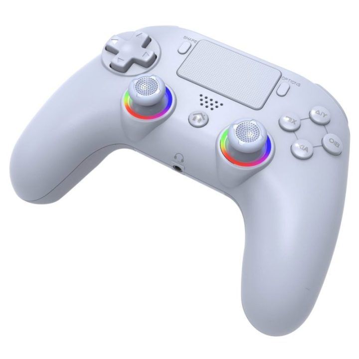 Baltas belaidis valdiklis PS4 ir PC