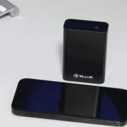 Juoda 20000 mAh išorinė baterija Tellur PD702 Compact Pro