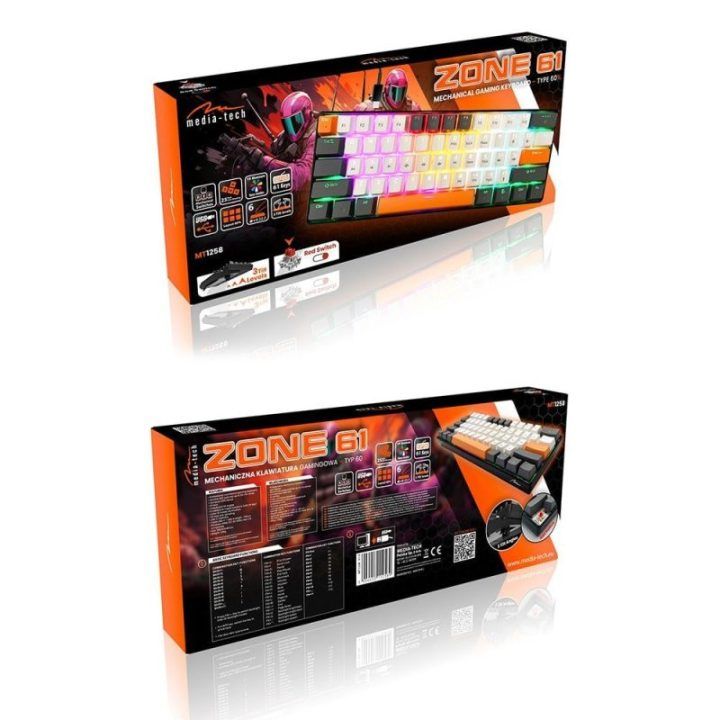 Žaidimų klaviatūra Media-Tech Zone 61, 61 klavišo