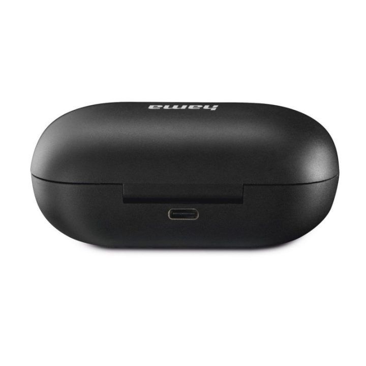 Juodos belaidės „True Wireless“ ausinės su „Bluetooth 5.0“