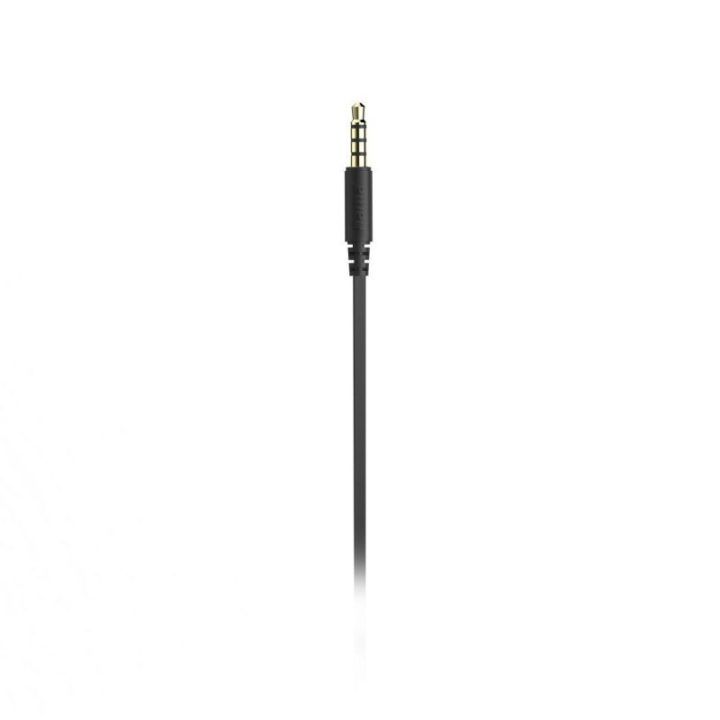 Juodos laidinės stereo ausinės su 3,5 mm jungtimi