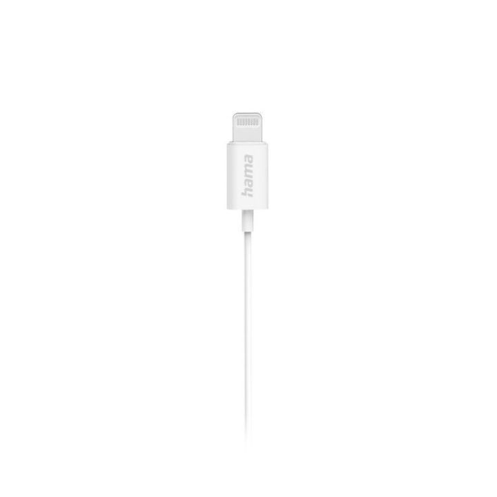 Baltos „Lightning“ stereo ausinės Hama Glow