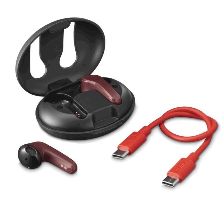 Belaidės ausinės Hama Spirit Unchained Red