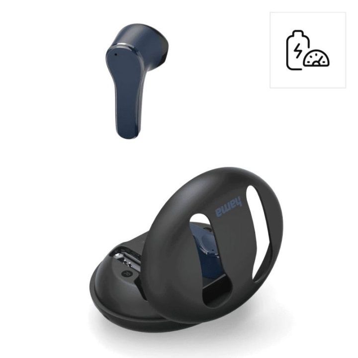 Bluetooth ausinės su įkrovimo dėklu, juodos