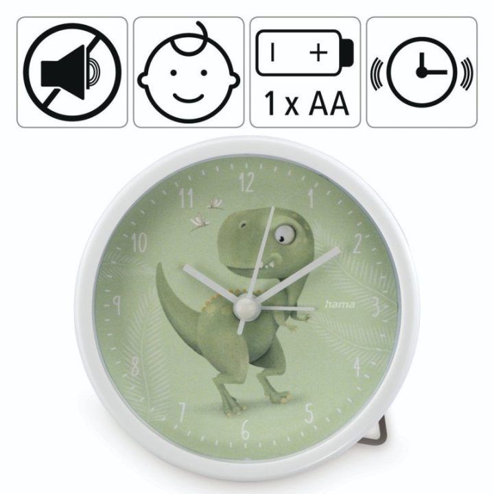 Vaikiškas žadintuvas „Happy Dino“