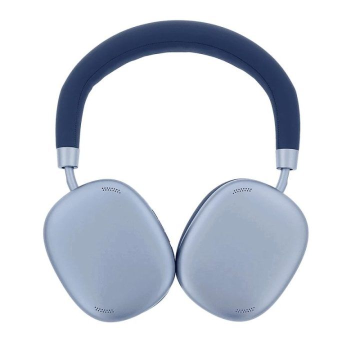 Mėlynos Bluetooth ausinės su ANC