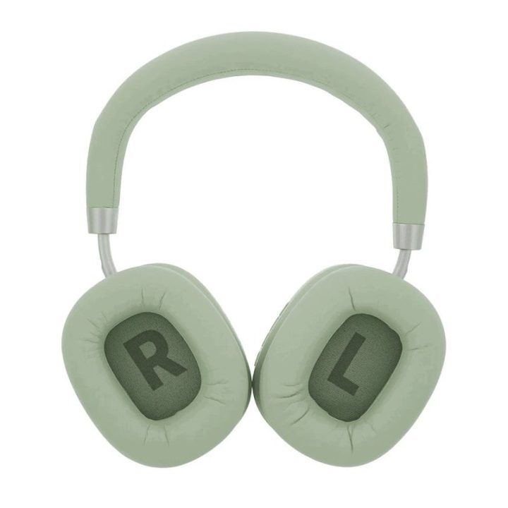 Žalios Bluetooth ausinės per ausis su ANC