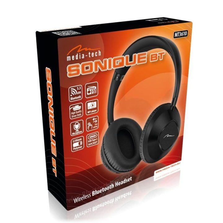 Bluetooth ausinės su mikrofonu Media-Tech Sonique BT