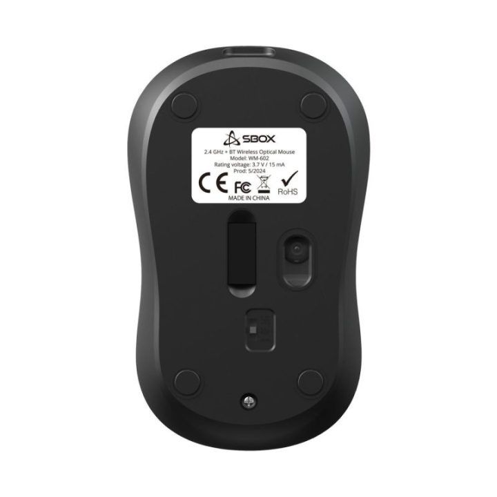 Juoda belaidė pelė SBOX WM-602