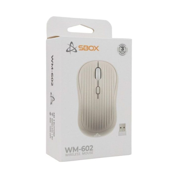 Smėlio spalvos belaidė pelė SBOX WM-602