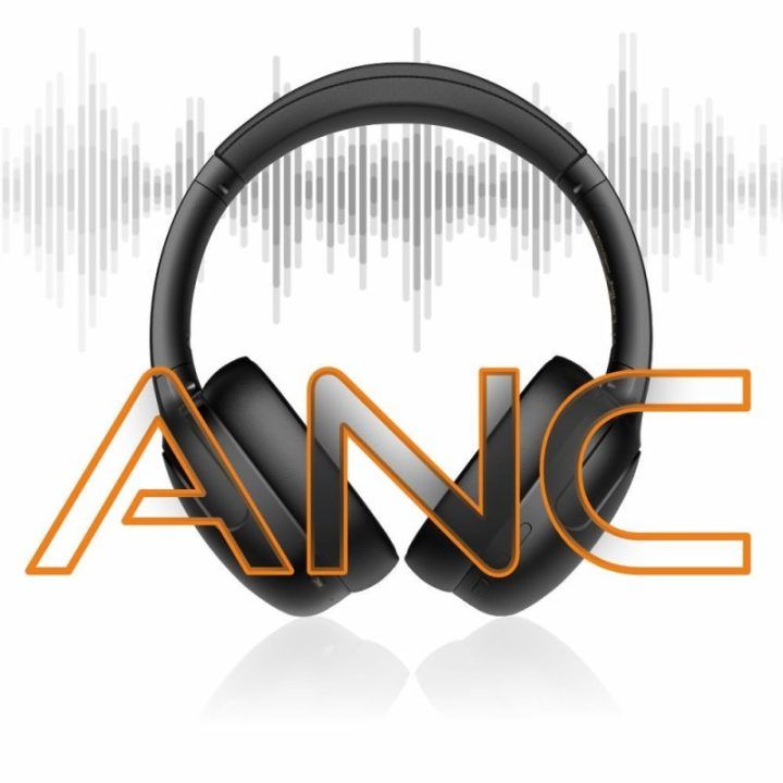 Belaidės ausinės su hibridiniu ANC Manta HDP1001BK Rytmo Elegance Black