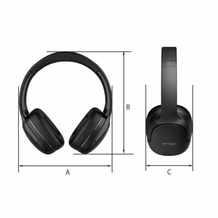 Belaidės ausinės su hibridiniu ANC Manta HDP1001BK Rytmo Elegance Black