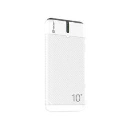 Tracer EnerGo 10000 mAh išorinė baterija, balta / juoda