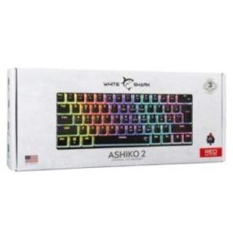 Kompaktiška mechaninė žaidimų klaviatūra su JAV išdėstymu