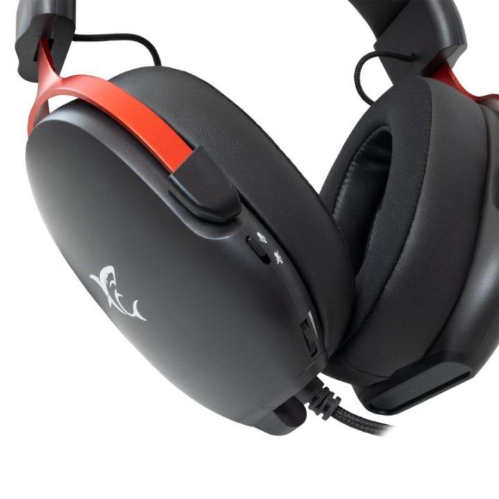 Žaidimų ausinės White Shark Fox Black