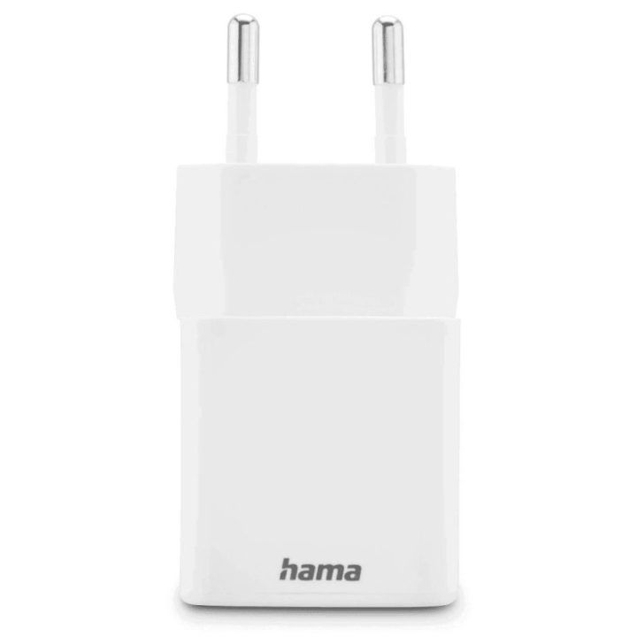 Greitas įkroviklis USB-C ir USB-A 20 W, baltas