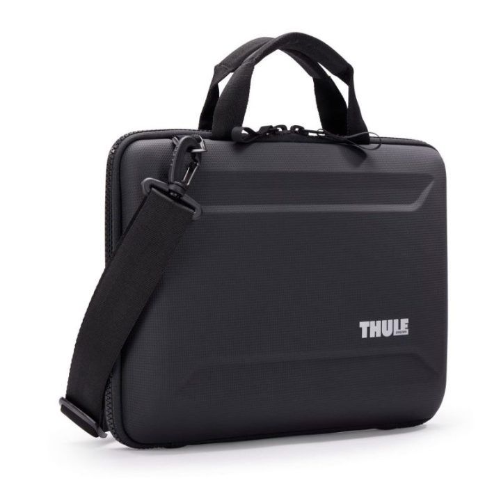 Juodas nešiojamojo kompiuterio dėklas Thule Gauntlet 5 MacBook 14"