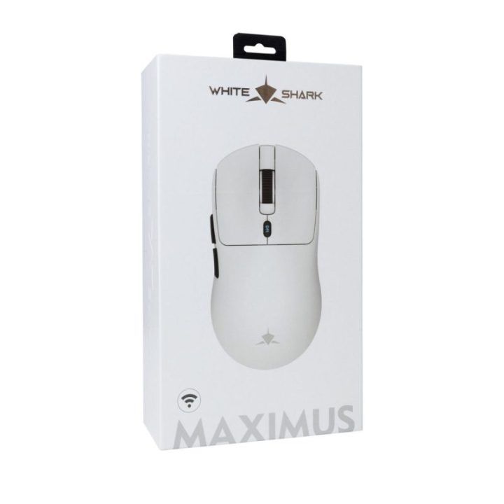 Belaidė žaidimų pelė White Shark MAXIMUS White