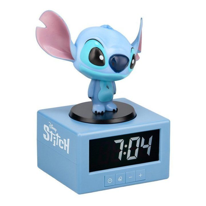 Stitch skaitmeninis žadintuvas su naktine lempute