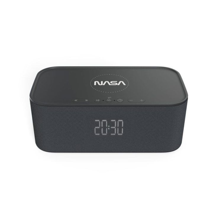 Žadintuvas su „Bluetooth“ garsiakalbiu ir belaidžiu įkrovimu NASA SPC800
