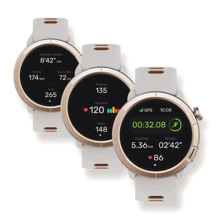 Stelio Activ Pro GPS 46 mm išmanusis laikrodis, auksinis titaninis