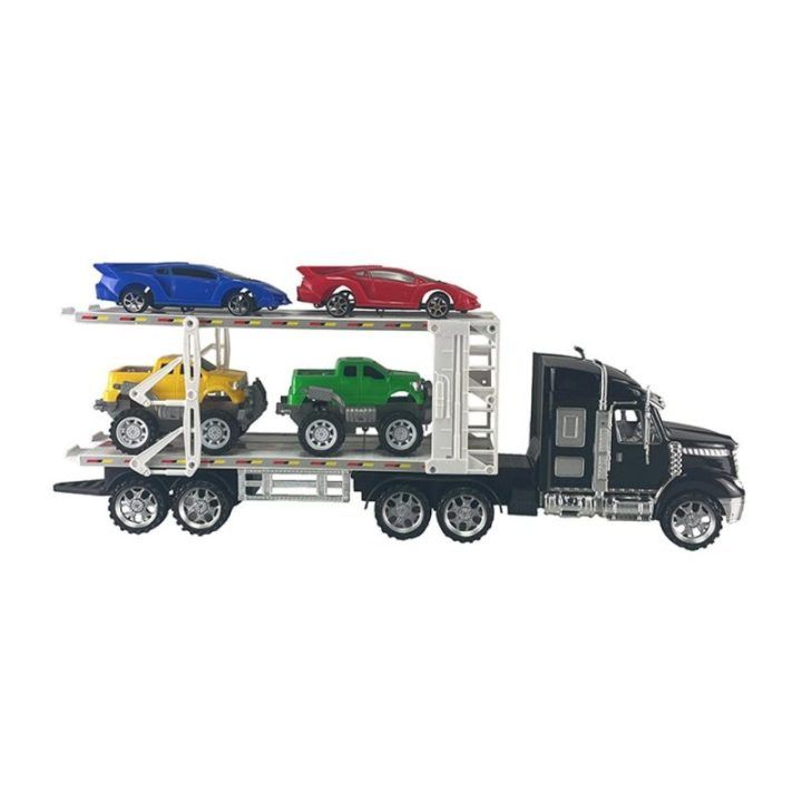 Trinties būdu valdomas automobilių transporteris su 4 automobiliais, 54 cm
