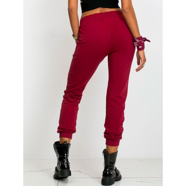 Sportinės kelnės-bordo